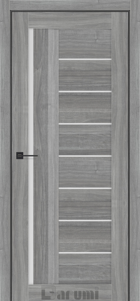 Міжкімнатні двері Darumi FLORIANA-01 Горіх грей-рівер Сатин білий Плівка