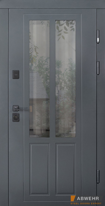 Вхідні Двері COTAGE (KT1 з терморозривом) Vinorit 552 Country NeoGlass Abwehr
