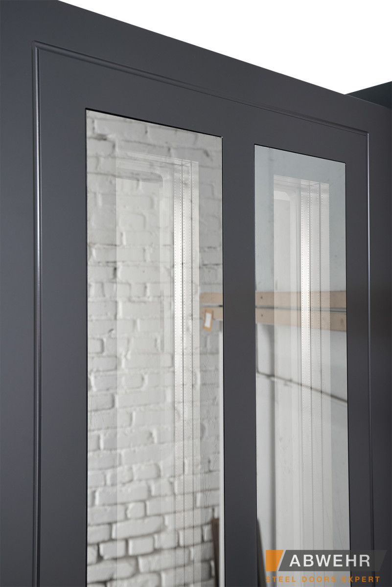 Вхідні Двері COTAGE (KT1 з терморозривом) Vinorit 552 Country NeoGlass Abwehr