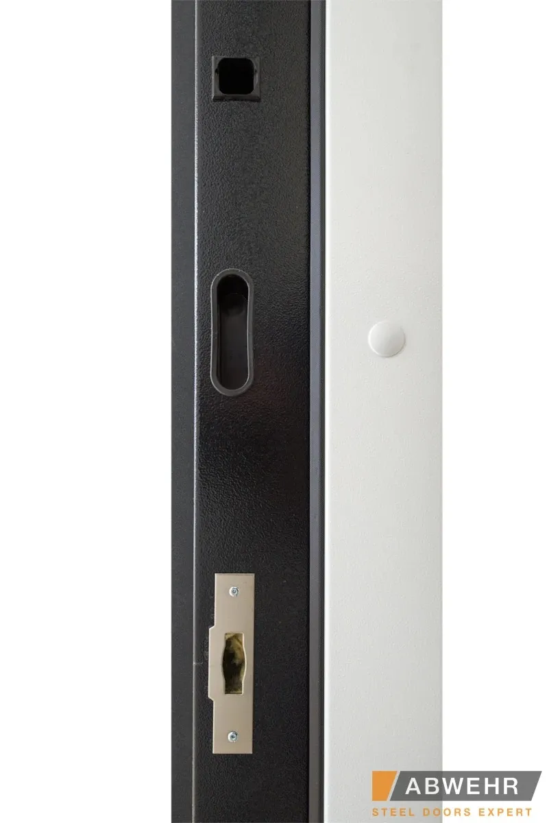 Вхідні Двері Cotage1 (KT1 з терморозривом) 496 UFO BLACK RAL 7016 Abwehr