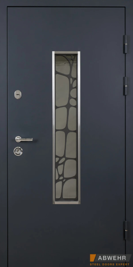 Вхідні Двері Defender (KTM) 408 Defender Glass RAL 7021Т Abwehr