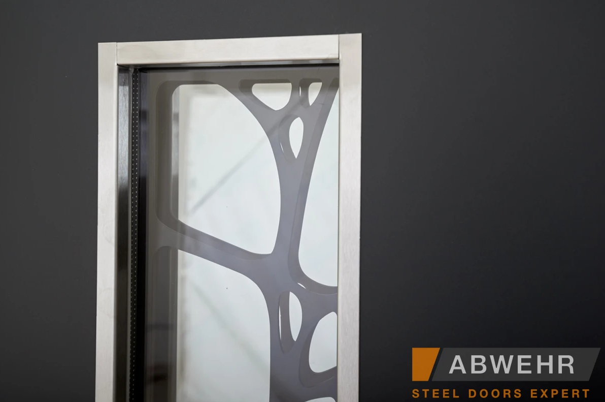 Вхідні Двері Defender (KTM) 408 Defender Glass RAL 7021Т Abwehr