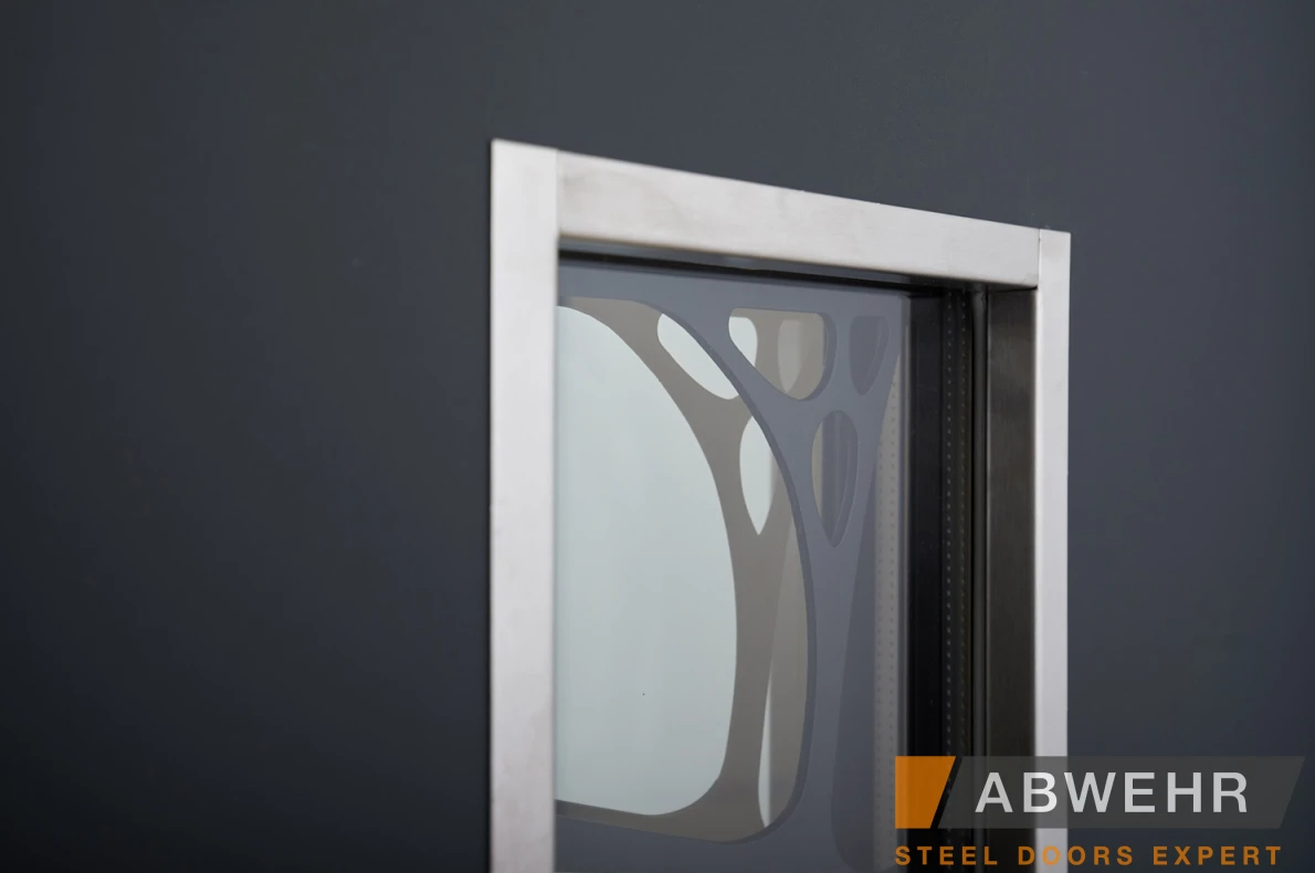 Вхідні Двері Defender (KTM) 408 Defender Glass RAL 7021Т Abwehr