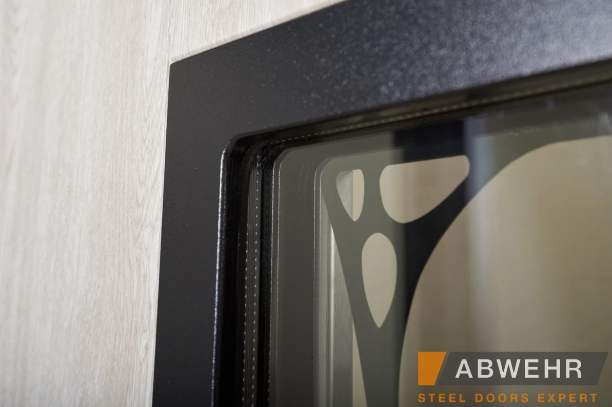 Вхідні Двері Defender (KTM) 408 Defender Glass RAL 7021Т Abwehr