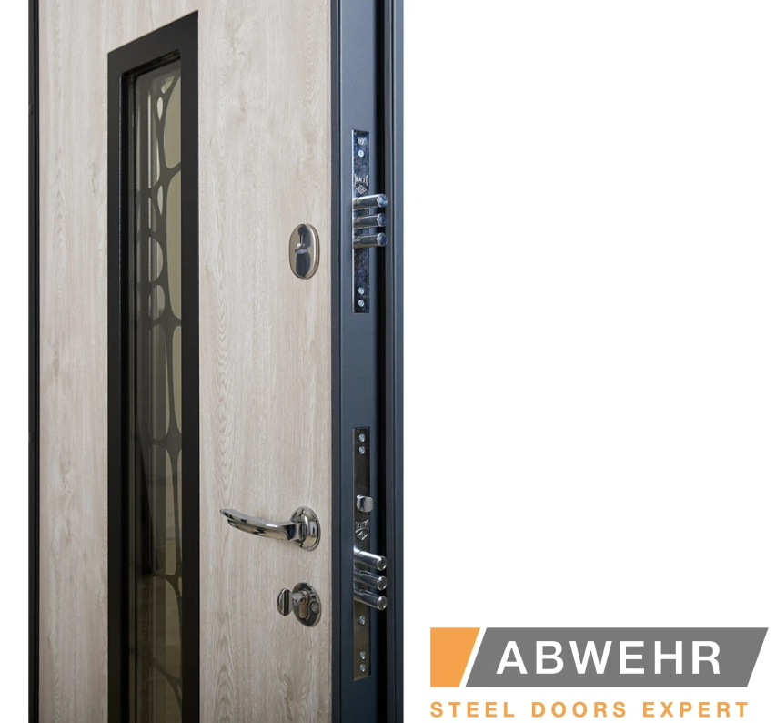 Вхідні Двері Defender (KTM) 408 Defender Glass RAL 7021Т Abwehr