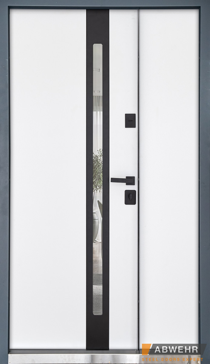 Вхідні Двері Defender (KTM) 506 Nordi Glass RAL 7021Т 1200 Abwehr