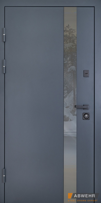 Вхідні Двері Defender (KTM) 506 Nordi Glass RAL 7021Т Abwehr