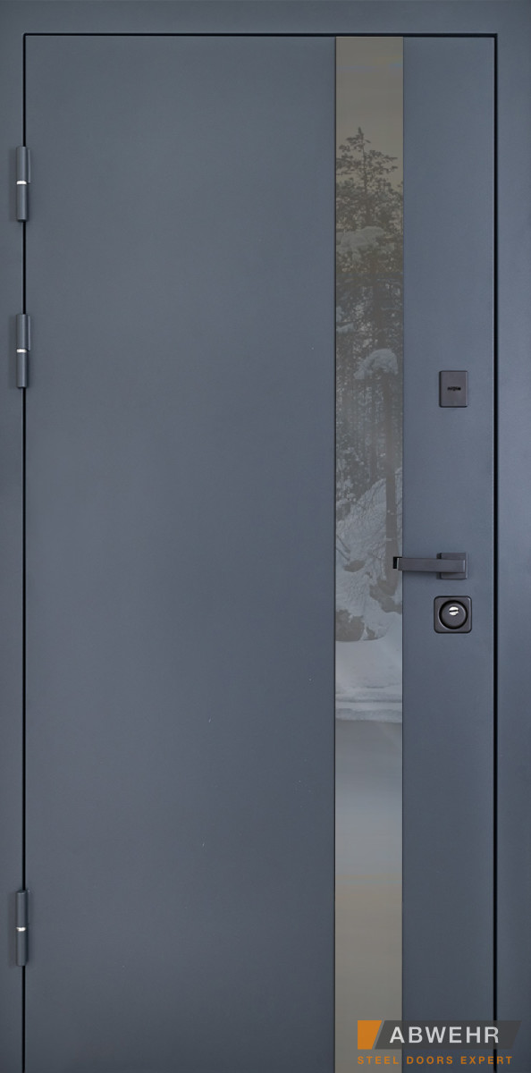 Вхідні Двері Defender (KTM) 506 Nordi Glass RAL 7021Т Abwehr