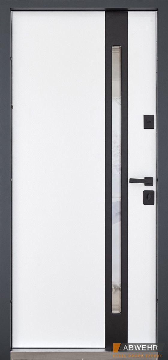 Вхідні Двері Defender (KTM) 506 Nordi Glass RAL 7021Т Abwehr