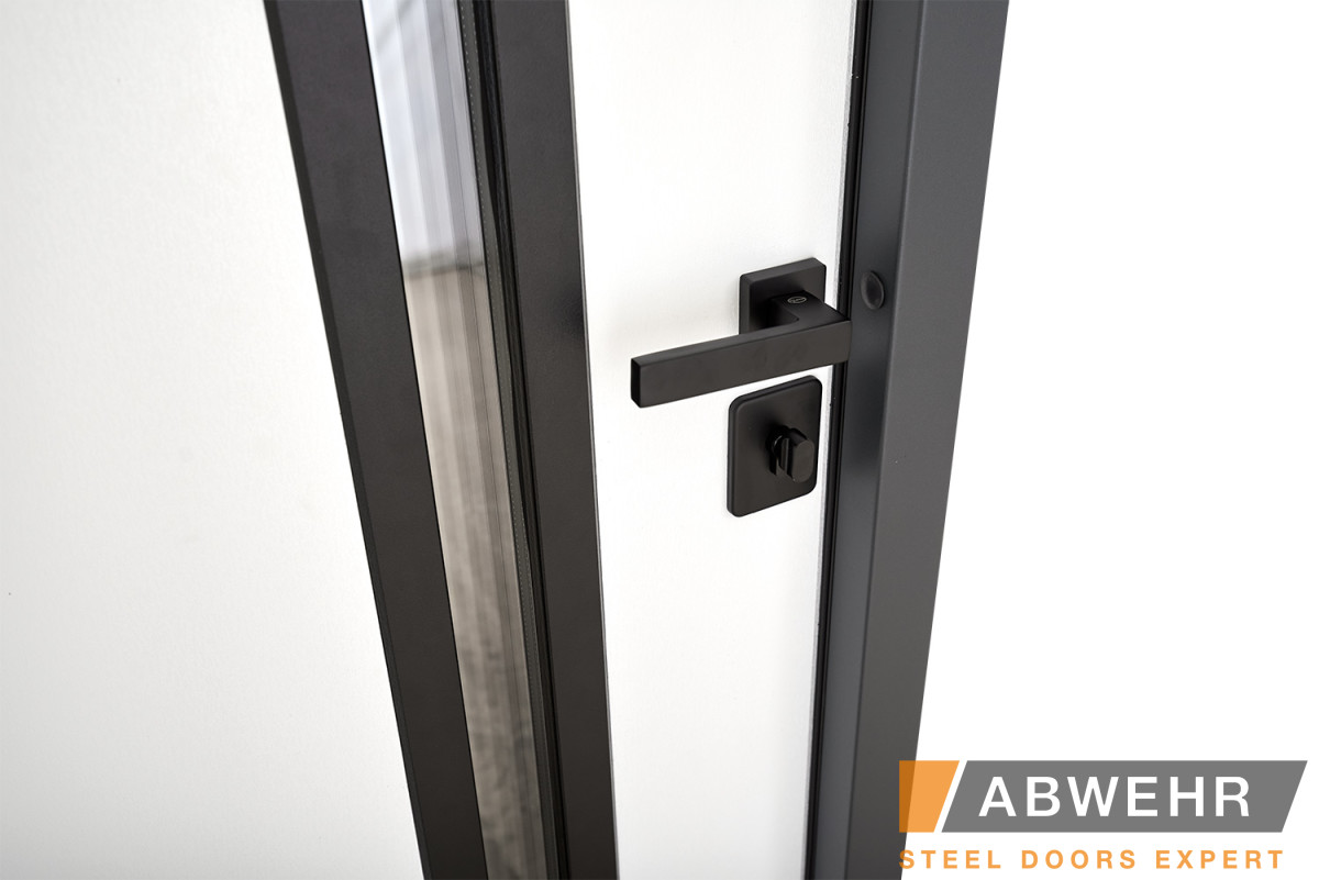 Вхідні Двері Defender (KTM) 506 Nordi Glass RAL 7021Т Abwehr