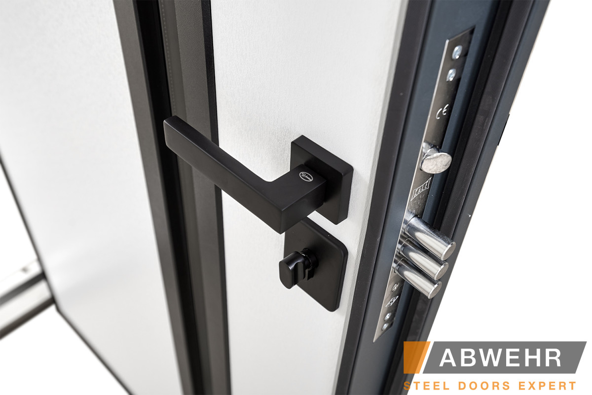 Вхідні Двері Defender (KTM) 506 Nordi Glass RAL 7021Т Abwehr