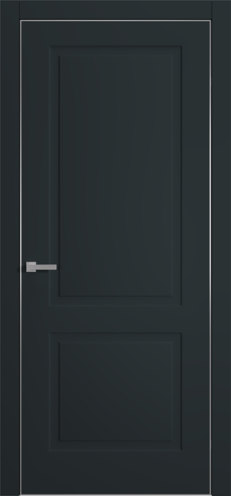 Міжкімнатні двері Estetdoors PL Grand 1D 1.21 Антрацит естет Глухі Плівка