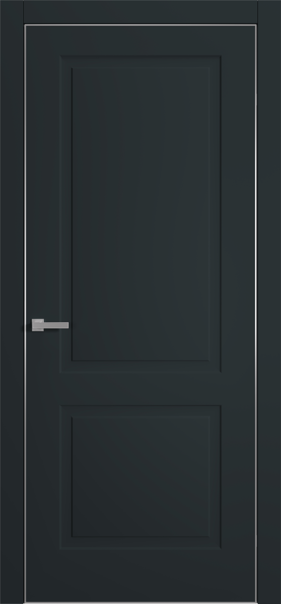 Міжкімнатні двері Estetdoors PL Grand 1D 1.21 Антрацит естет Глухі Плівка