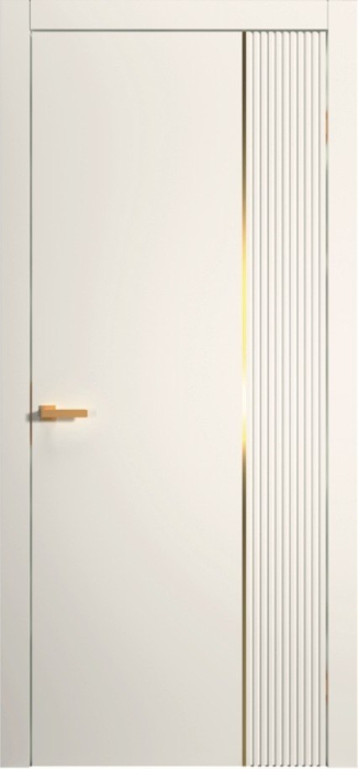 Міжкімнатні двері Maxi Vertical 1В RAL9001 Глухі Фарба