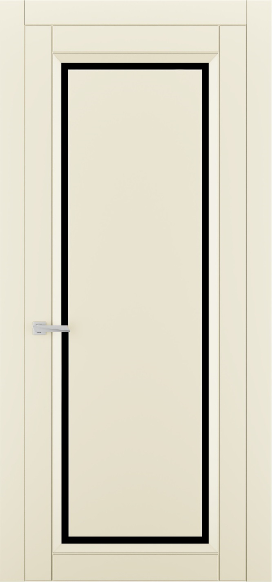 Міжкімнатні двері Estetdoors Glass 1 RAL1013 Чорне скло Фарба