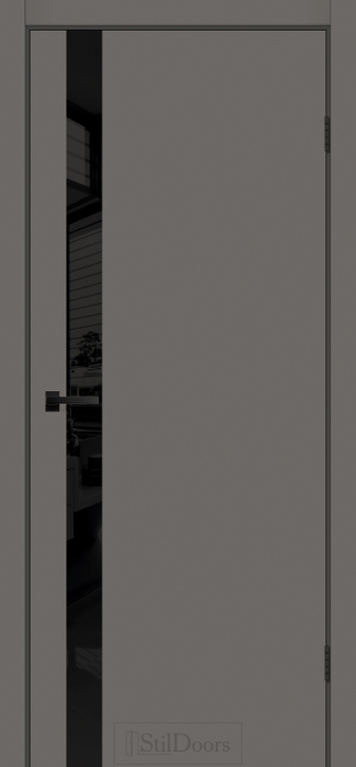 Міжкімнатні двері StilDoors WILTON RAL7036 Чорне скло Фарба