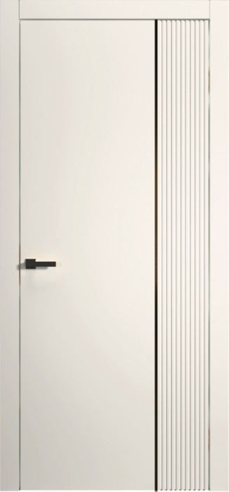 Міжкімнатні двері Maxi Vertical 1В RAL9001 Глухі Фарба