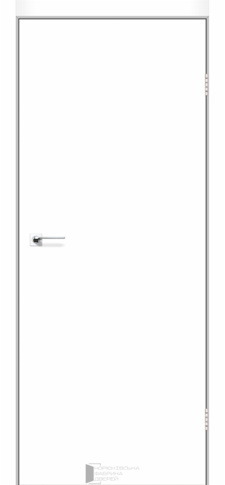 Міжкімнатні двері КФД Simpli Loft-01 Білий супермат Renolit (РР) Плівка