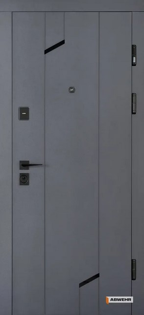 Вхідні Двері Abwehr Classic Prime 593/0 Briona Антрацит+Білий Супермат