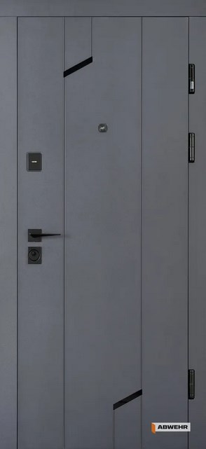 Вхідні Двері Abwehr Classic Prime 593/0 Briona Антрацит+Білий Супермат