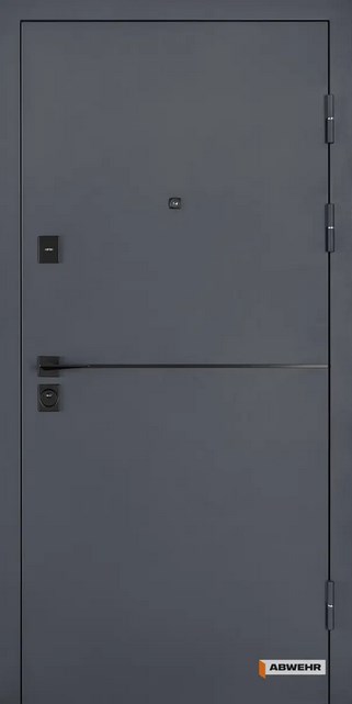 Вхідні Двері Abwehr Defender 76 Solid з терморозривом 7021T + Антрацит