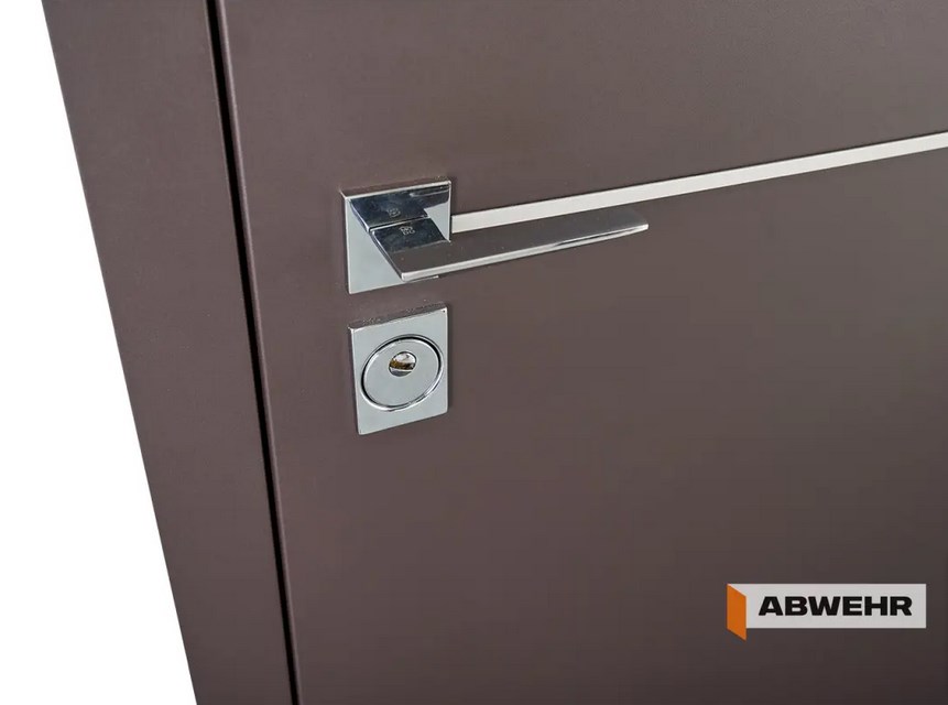 Вхідні Двері Abwehr Defender 76 Solid з терморозривом Ral 8019T + Венге