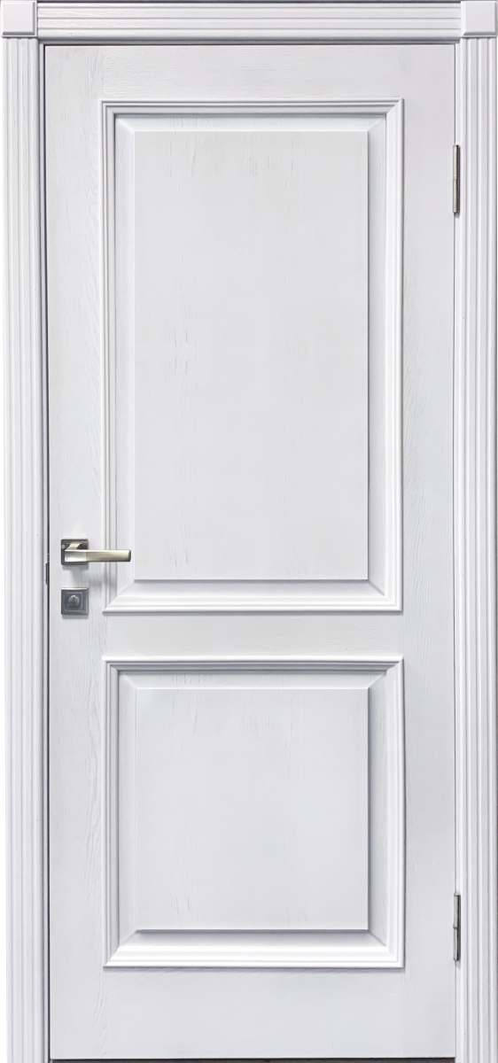 Міжкімнатні двері Подільські двері Меліта Білий дуб Глухі Шпон натуральний