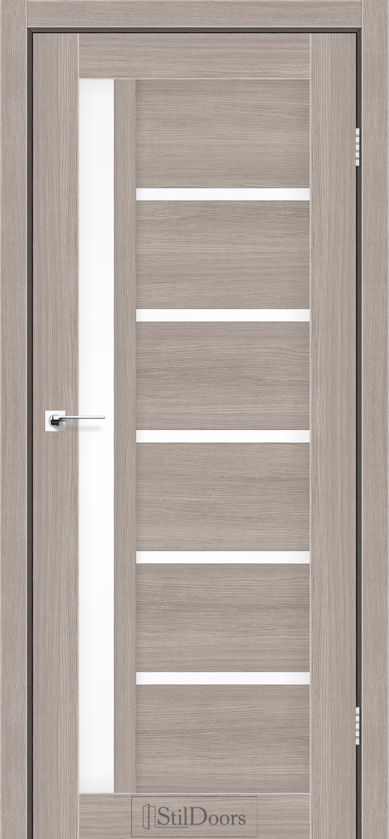 Міжкімнатні двері StilDoors NICE Капучіно Сатин білий Плівка