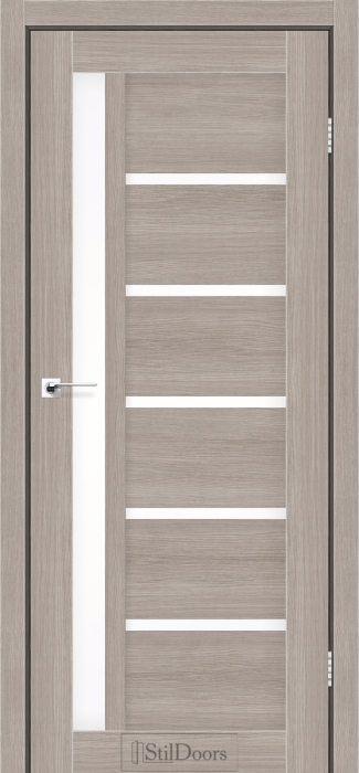 Міжкімнатні двері StilDoors NICE Капучіно Сатин білий Плівка