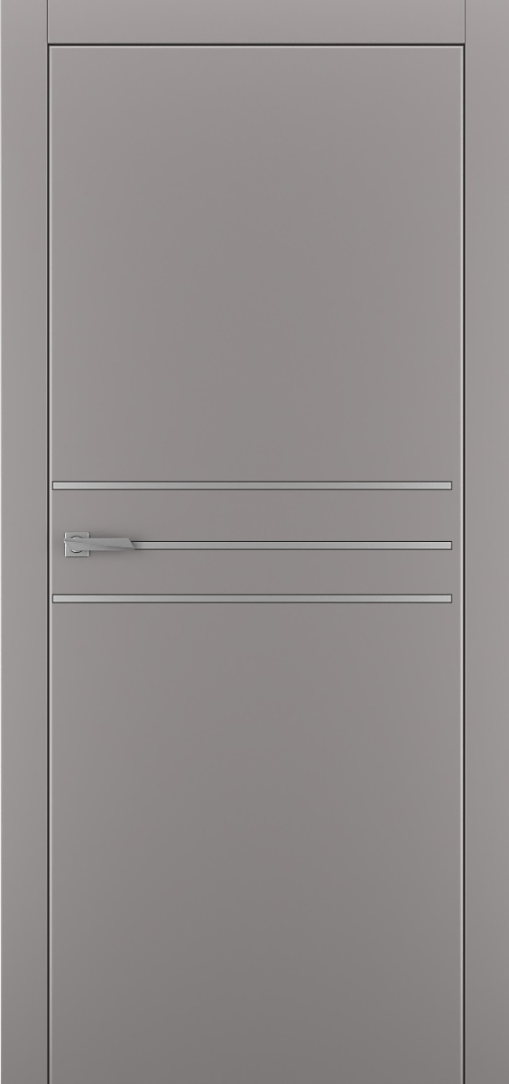 Міжкімнатні двері Estetdoors Molding 3 Г RAL7036 Глухі Фарба