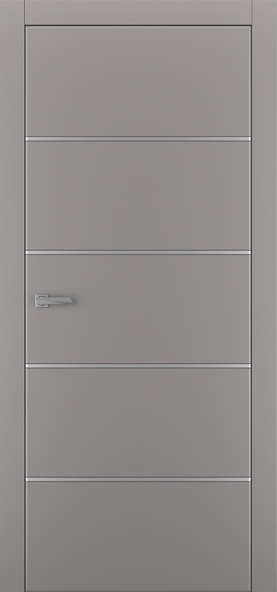 Міжкімнатні двері Estetdoors Molding 4 Г RAL7036 Глухі Фарба
