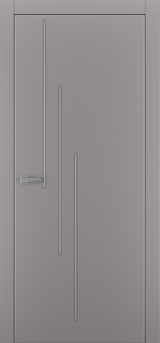 Міжкімнатні двері Estetdoors Molding 3.1 В RAL7036 Глухі Фарба