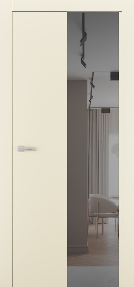 Міжкімнатні двері Estetdoors ULTRA 3 RAL1013 Дзеркало графіт Фарба