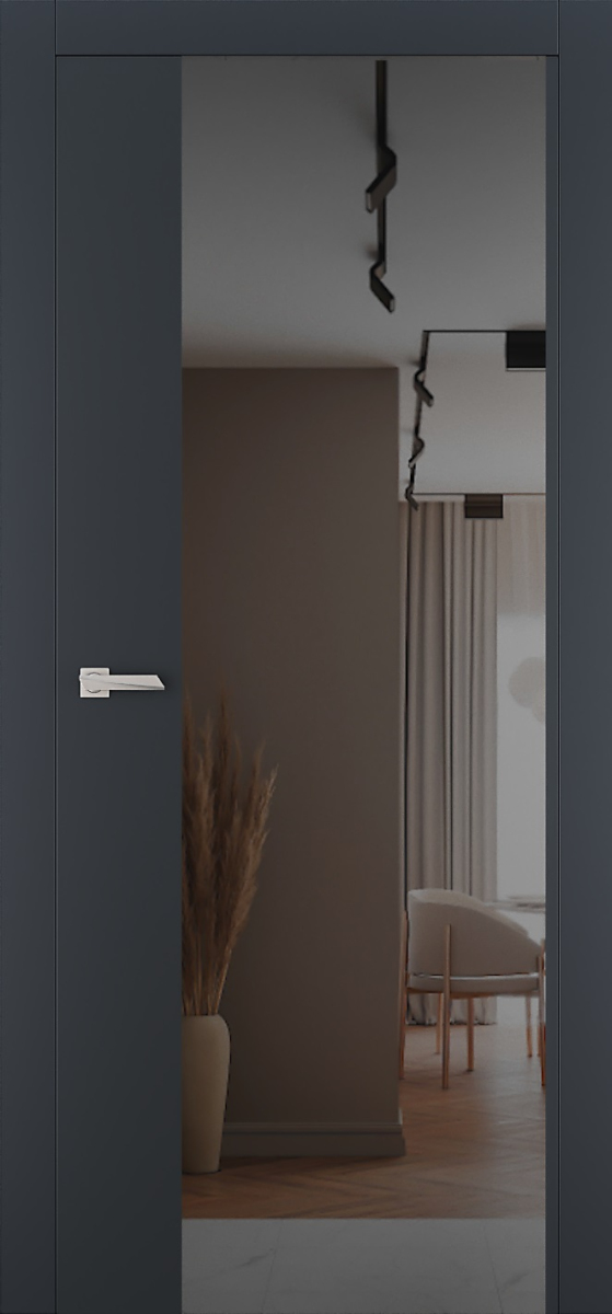Міжкімнатні двері Estetdoors ULTRA 5 RAL7016 Дзеркало графіт Фарба