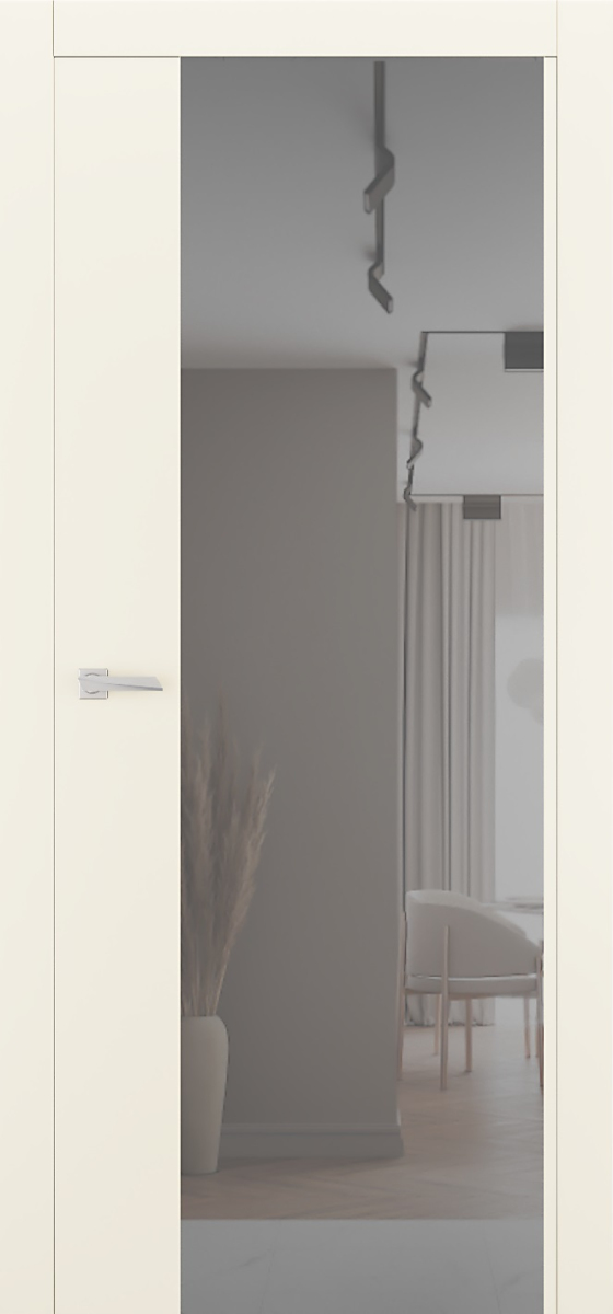 Міжкімнатні двері Estetdoors ULTRA 5 RAL9001 Дзеркало графіт Фарба