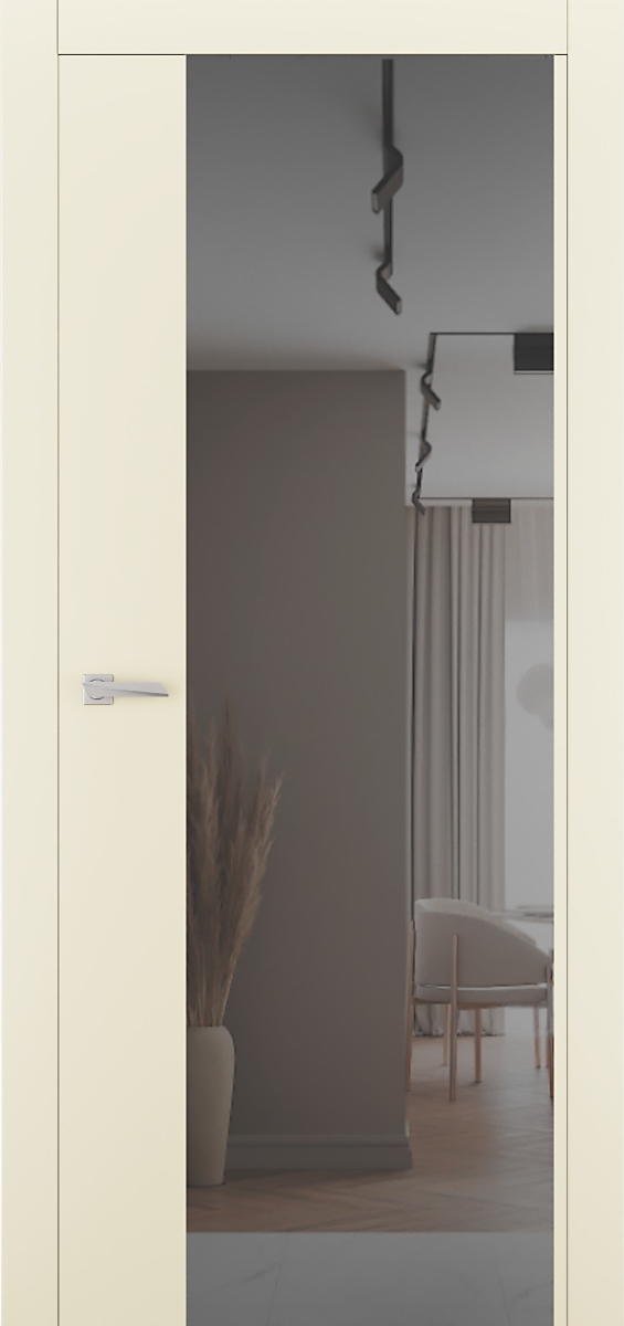 Міжкімнатні двері Estetdoors ULTRA 5 RAL1013 Дзеркало графіт Фарба