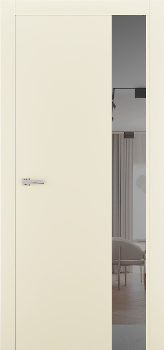 Міжкімнатні двері Estetdoors ULTRA 6 RAL1013 Дзеркало графіт Фарба