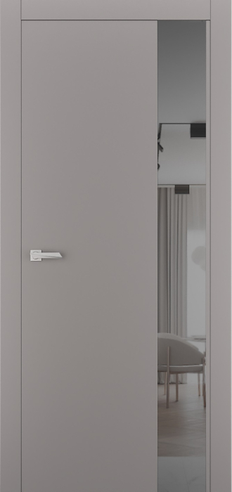 Міжкімнатні двері Estetdoors ULTRA 6 RAL7036 Дзеркало графіт Фарба