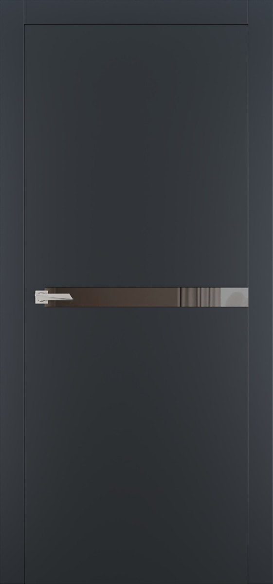 Міжкімнатні двері Estetdoors ULTRA 8 RAL7016 Дзеркало бронза Фарба
