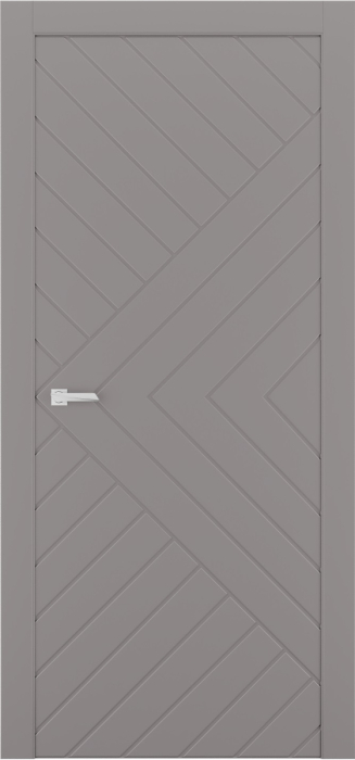 Міжкімнатні двері Estetdoors Lines 11 RAL7036 Глухі Фарба