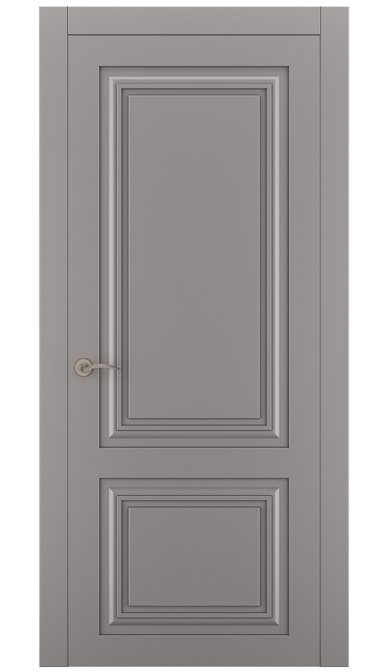 Міжкімнатні двері Estetdoors Grand 2D /4.2 RAL7036 Глухі Фарба