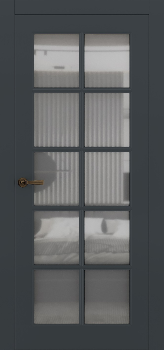 Міжкімнатні двері Estetdoors Elite 1 RAL7016 Сатин білий Фарба