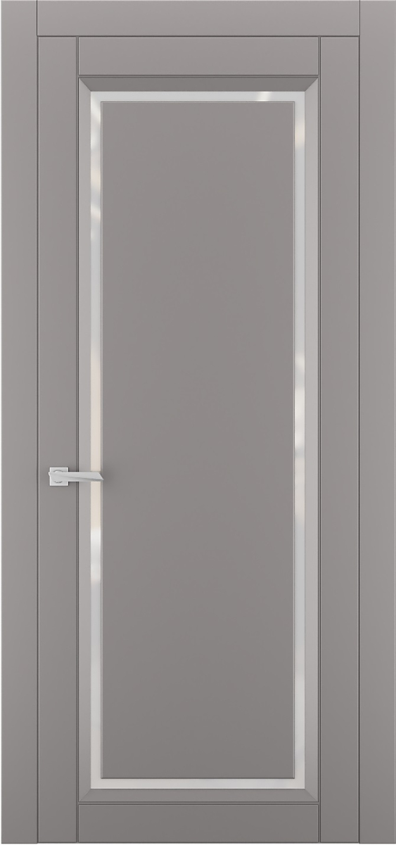 Міжкімнатні двері Estetdoors Glass 1 RAL7036 Сатин білий Фарба