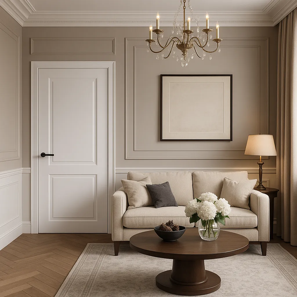 Міжкімнатні двері Terminus 705 Біла емаль Глухі Фарба Двері в інтер'єрі