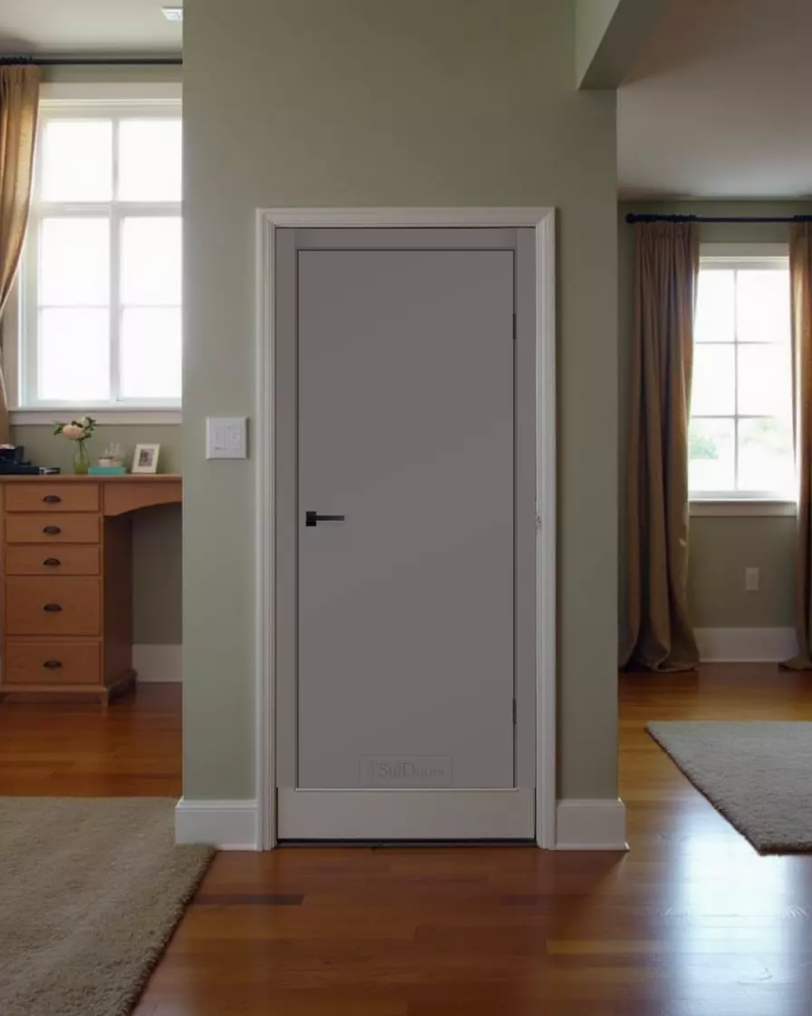Міжкімнатні двері StilDoors AVANTI RAL7036 Глухі Фарба Двері в інтер'єрі