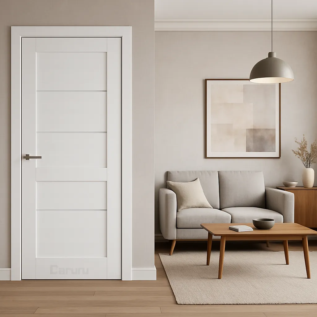 Міжкімнатні двері Darumi SABRINA Білий текстурний Сатин білий Плівка Двері в інтер'єрі