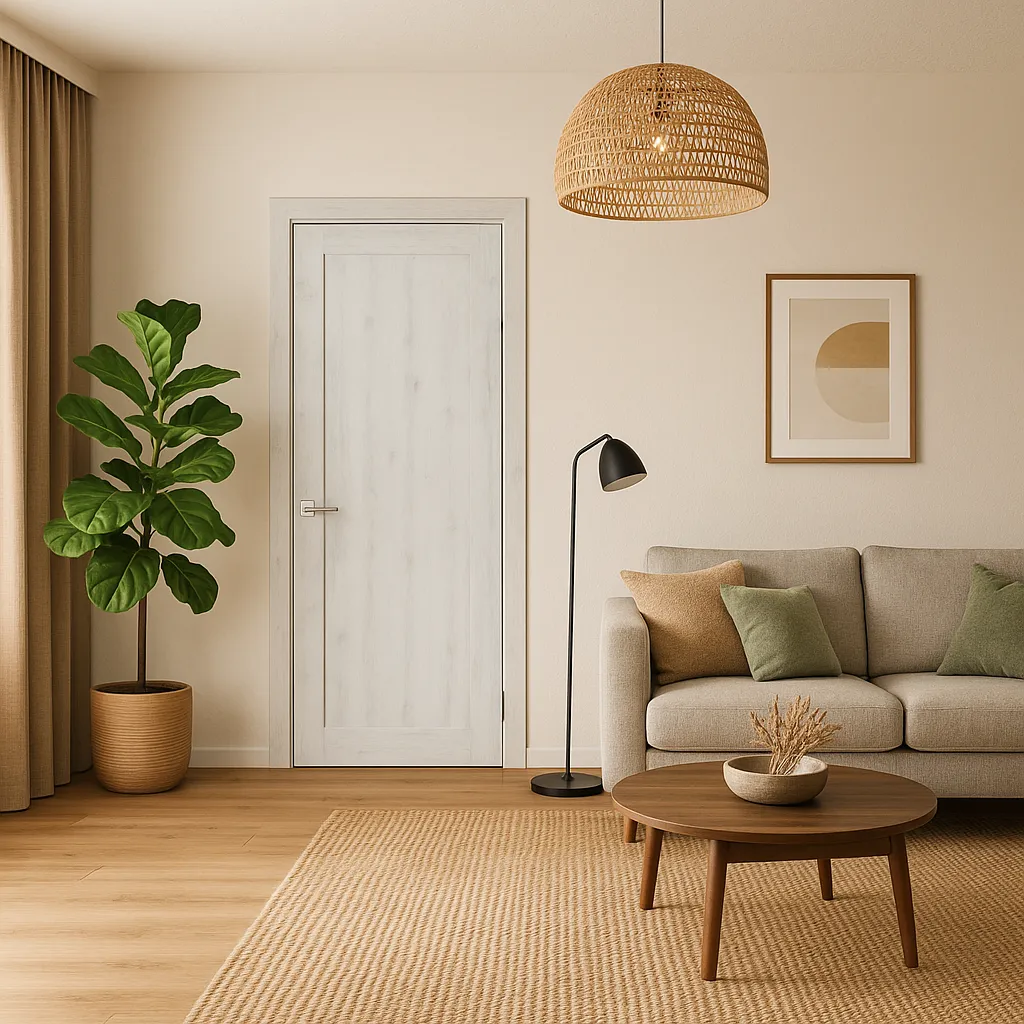 Міжкімнатні двері StilDoors LOFT GLASS Дуб Альпійський Чорне скло Плівка Двері в інтер'єрі