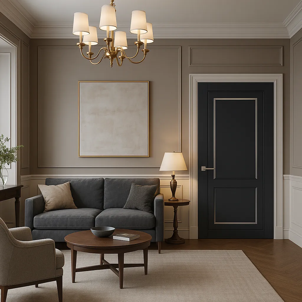 Міжкімнатні двері Estetdoors Glass 1 RAL7016 Сатин білий Фарба Двері в інтер'єрі