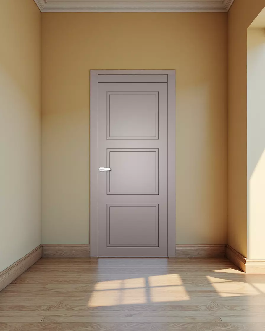 Міжкімнатні двері Estetdoors Grand 1D /1.31 RAL7036 Глухі Фарба Двері в інтер'єрі