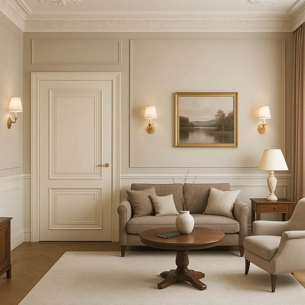 Міжкімнатні двері Estetdoors Grand 2D /4.1 RAL9001 Глухі Фарба Двері в інтер'єрі